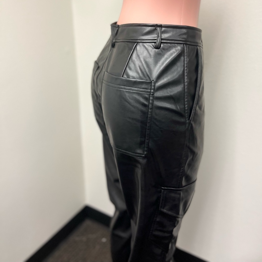 Women’s Black Leather Pants